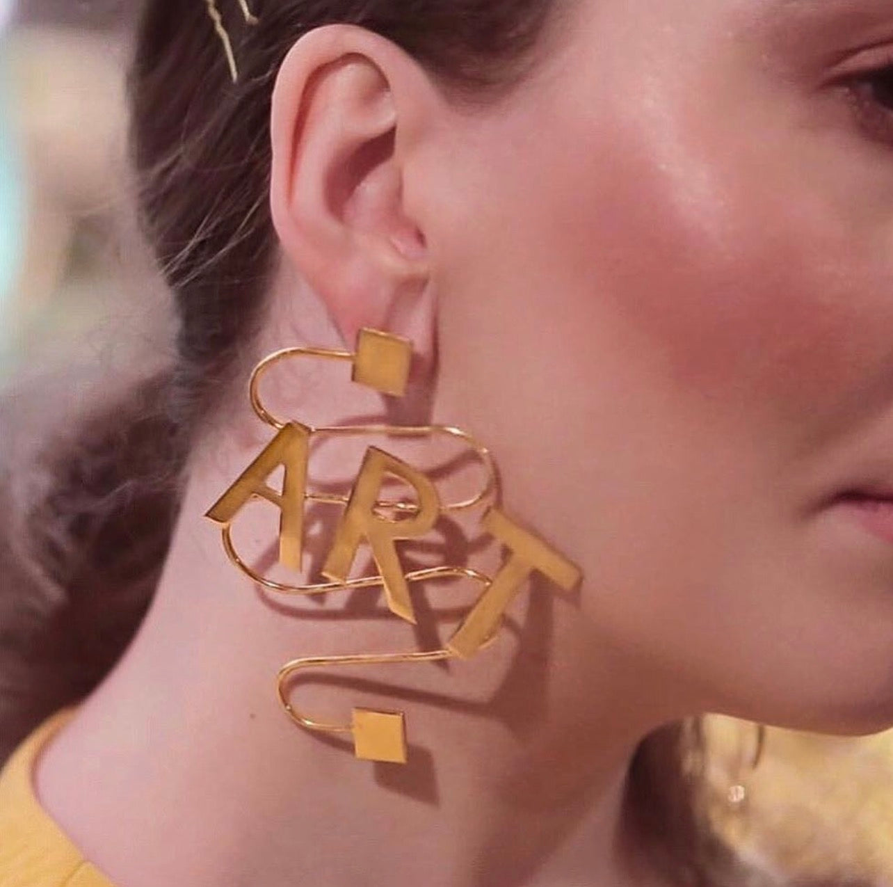 ART EARRINGS (JADE)