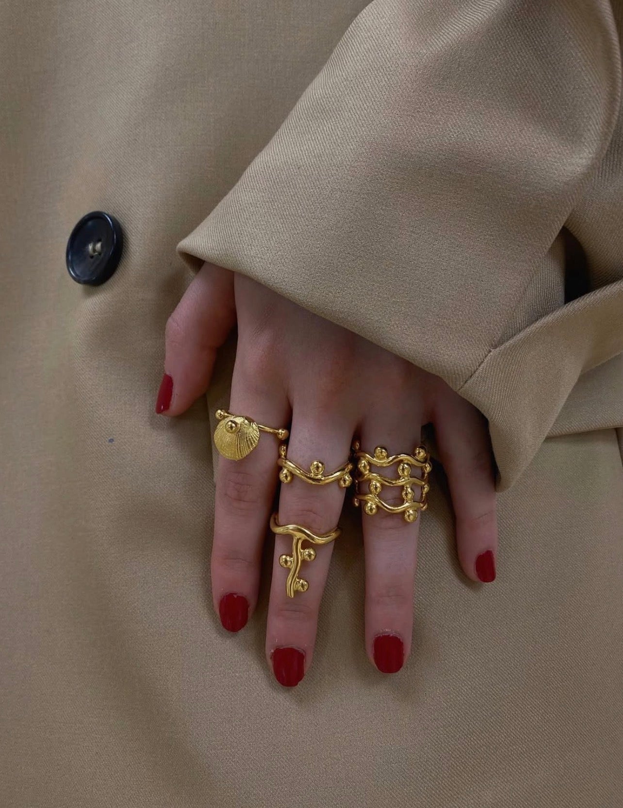 خاتم CURVEZ TRIO CHUNKY