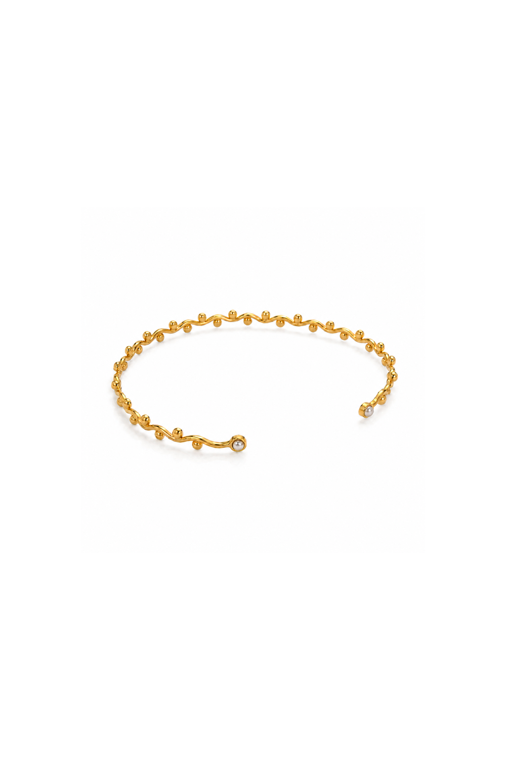 CURVEZ DOUBLE PEARL CHOKER