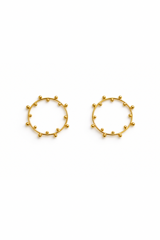 CÅVIAR CIRCLE EARRINGS