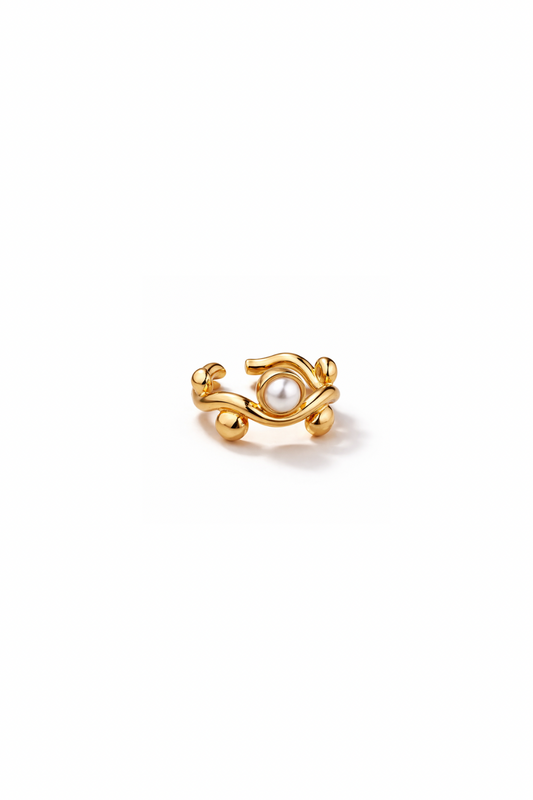 CURVEZ PEARL RING