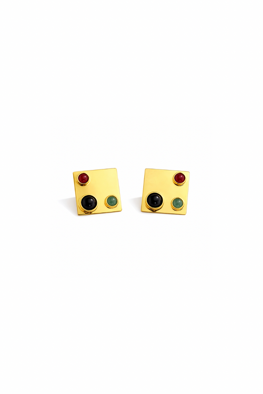 TRIO SQUARE EARRINGS