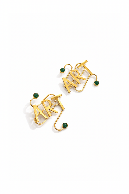 ART EARRINGS (JADE)