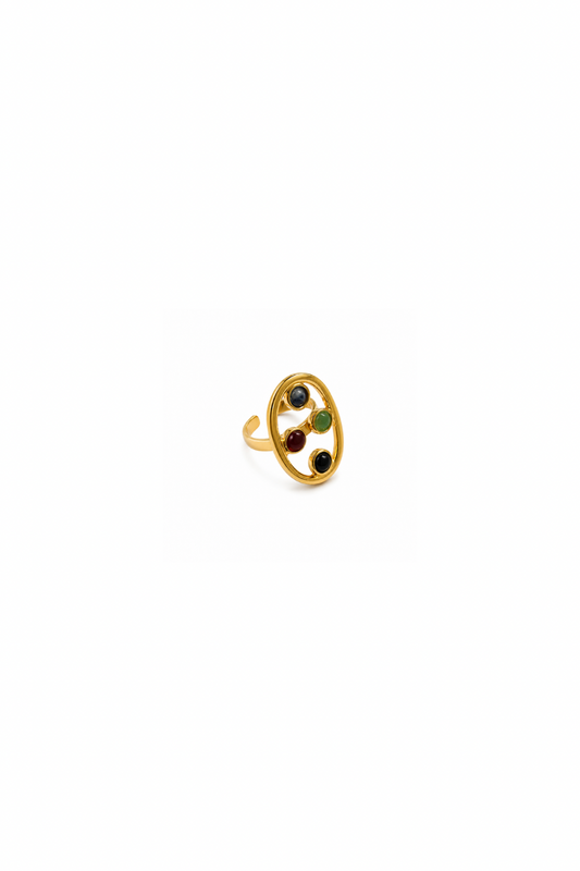OVAL STONE RING